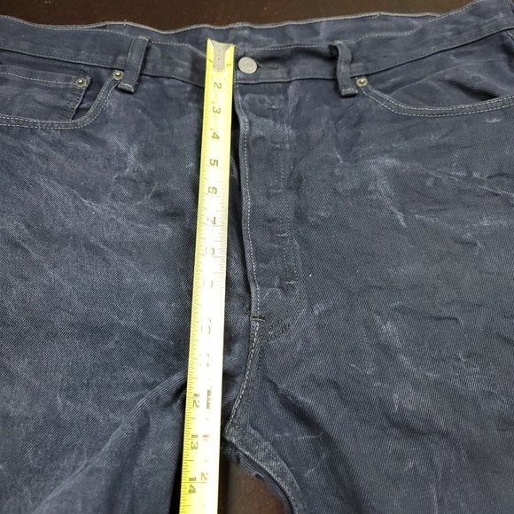 Levis Mens 40 x 31 Jeans 501 XX Button Fly Straight Leg Acid Wash Black - Picture 7 of 9